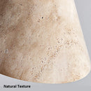 Axyaa LED Travertine Pendent Light Chandelier for Dining Room of Small Fresh Walnut Decor