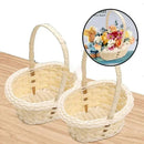 Axyaa Rattan Flower Storage Basket: Multi-functional Hand Made Picnic & Home Organizer