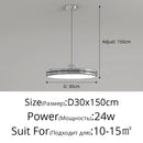 Axyaa Nordic Minimalism Round LED Pendant Lights Chandelier
