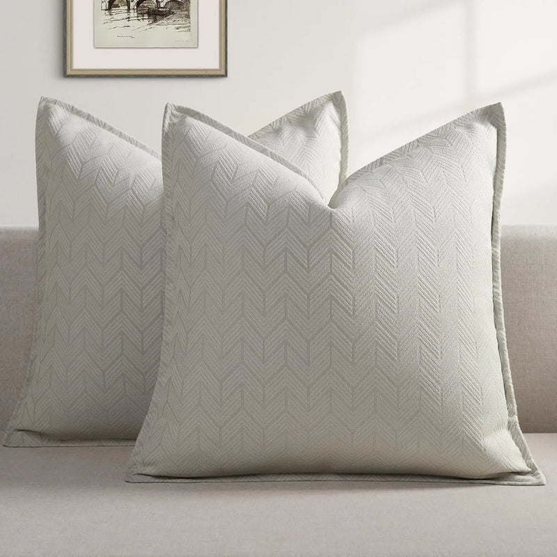 Axyaa Chenille Arrow Pillow Cover, Brown & Orange, Various Sizes