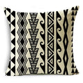 Axyaa Geometric Lines Monochrome Pattern Pillowcase for Stylish Décor