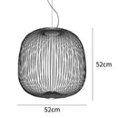 Axyaa Iron Birdcage Pendant Light for Restaurant and Living Room