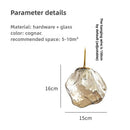 Axyaa Modern Glass Chandelier for Restaurant, Coffee Shop, and Living Room