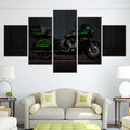 Axyaa Black Indian Pursuit Elite 2025 Canvas Wall Art Set