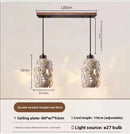 Axyaa Natural Yellow Stone Hanging Pendant Light for Bedroom and Living Room