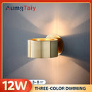 Axyaa Black Gold LED Wall Lights - Modern Indoor Lighting for Living Room Bedroom