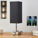 Axyaa Touch Control Table Lamp with USB Charging Ports, 3-Way Dimmable Desk Lamp