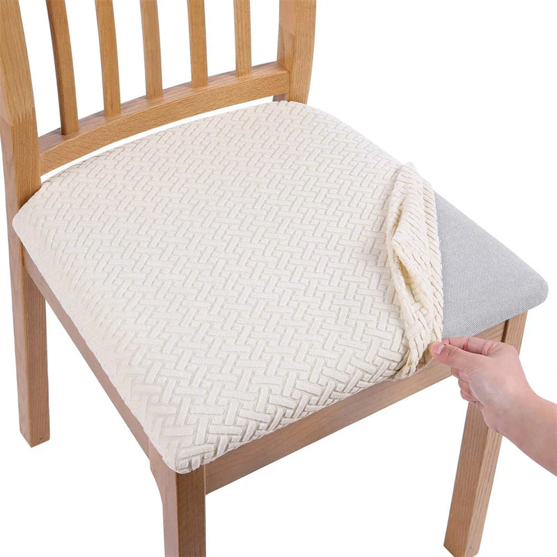 Axyaa Stretch Jacquard Dining Chair Covers: Durable Seat Slipcovers & Protector