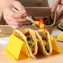 Axyaa Taco Holder & Pancake Stand - Colorful Mexican Style Tableware Set