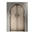 Morocco Door Arabic Art Canvas Poster by Axyaa for Home Decor