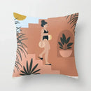 Axyaa Abstract Oil Painting Cushion Covers – Modern Art Home Decor Pillow