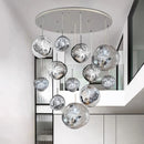 Axyaa Stair Chandelier Pendant Light Ceiling Lamp LED Chandeliers for Living Room