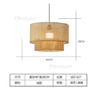 Axyaa Handmade Hemp Rope Chandelier, Vintage LED Pendant Lights for Dining Room