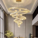 Axyaa Crystal Chandelier Pendant Light for Living Room Dining Room Ceiling