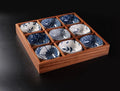 Axyaa Solid Wood Tea & Fruit Tray with Grid Plates