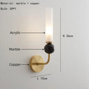 Axyaa Marble Ball Wall Lights 3000K Aisle Bedroom Foyer Dining Room G9 Bulb