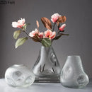 Axyaa Glass Vase Hydroponic Flower Pot Transparent Modern Decor