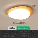 Axyaa Vintage Walnut Ceiling Light with Acrylic Shade