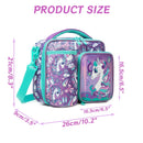 AxyaaTM Unicorn Style Lunch Bag - Large, Trendy, for Students and Teens