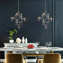 Axyaa Firefly Star Crystal Chandelier for Elegant Spaces