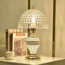Axyaa Crystal Desk Lamp: Modern Minimalist Crystal Table Lamp for Bedroom or Living Room