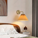 Axyaa LED Fabric Wall Lamp: Stylish Retro Decorative Lighting for Home and Hotel