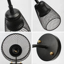 Axyaa Retro Industrial Wall Lights with LED Fixture, Wrought Iron Wind Net Shade for Home and Restaurant