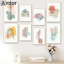 Axyaa Human Anatomy Skeleton Canvas Wall Art for Medical Office Decor