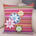 Axyaa Geometric Flower Print Pillowcase Collection