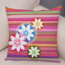 Axyaa Geometric Flower Print Pillowcase Collection
