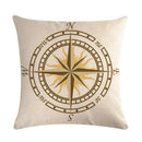 Axyaa Nautical Series Pillowcase for Home Sofa Living Room Decor