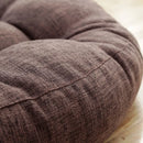 Axyaa Round Floor Cushion Linen Meditation Yoga Seat Mat Pouf Chair Pad