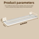 Axyaa Bathroom Shelf: Wall-Mounted Rustproof Aluminum Organizer for Shower, Vanity & Toilet