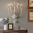 Axyaa French Retro Wall Light 4-head Wall Lamp for Bedroom Villa Corridor