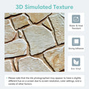 Axyaa 3D Faux Stone Tile Stickers, Matte Finish, 30cm x 30cm, Water and Mold Resistant