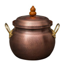 Axya Copper Soup Pot for Gas and Induction Cookers - Handmade Pure Copper Stewpot