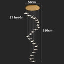 Axyaa Modern LED Pendant Chandelier for Staircase & Living Room Decor