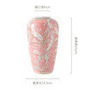 Axyaa Blue White Porcelain Ceramic Vase Chinese Retro Decor Flower Home Accessory