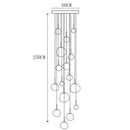 Axyaa Modern Chandeliers Stairway Living Room Indoor Lighting Fixtures