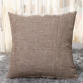 Axyaa Solid Color Linen Throw Pillow Cover - Modern Home Decor Pillowcase