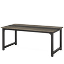 Axyaa 63” Executive Desk: Modern Business Furniture with Thicken Frame