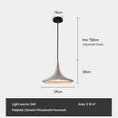 Axyaa Nordic Wood & Concrete Pendant Lamp for Dining Room, Bar, Cafe
