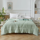Axyaa Antibacterial Wrinkle Yarn Washed Cotton Fleece Summer Quilt