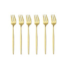 Axyaa Stainless Steel Mini Fork Set for Desserts and Salads