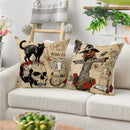 Axyaa Halloween Skull Head Pumpkin Pillow Covers for Horrible Holiday Home Decor