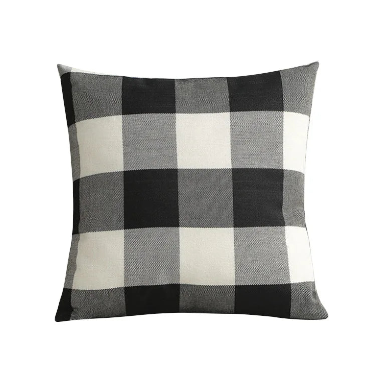Plaid Pillow Covers 45x45cm for Cozy Home Decor - Axyaa