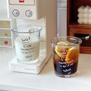 Axyaa Glass Korean Style Latte Coffee Tea Cup Cocktail Glassware - 320ML