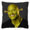 Dwayne Johnson Rock Face Cushion Cover for Sofa by Axyaa - Home Decor Pillowcase