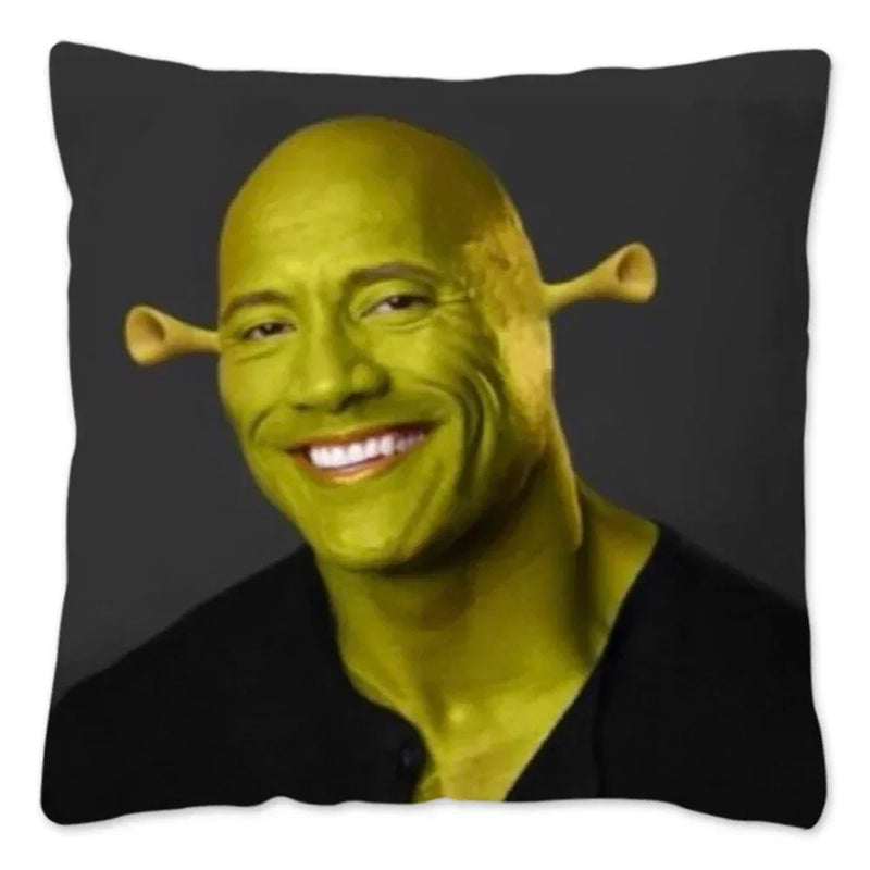Dwayne Johnson Rock Face Cushion Cover for Sofa by Axyaa - Home Decor Pillowcase