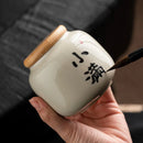 Axya Ceramic Mini Tea Pot Sealed Storage Box - 1PC